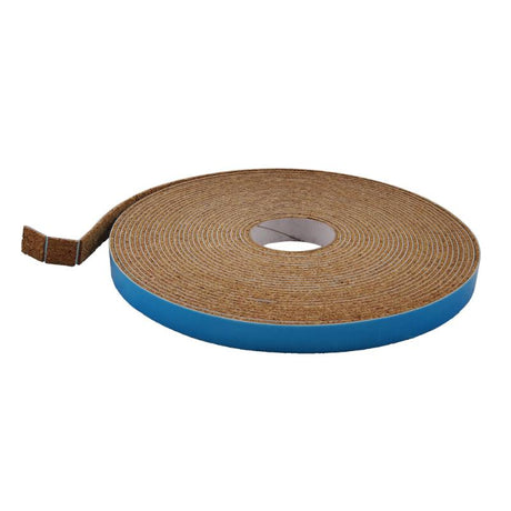 Inseal 3495 cork pads roll with 750 self-adhesive, 24mm square cork pads for furniture protection and noise reduction.