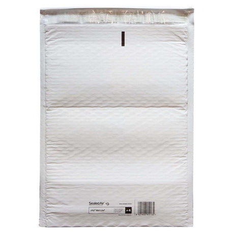Jiffy Mail Lite Bag Size 4, 232x340mm, eco-friendly bubble bag for secure mailing of fragile items.