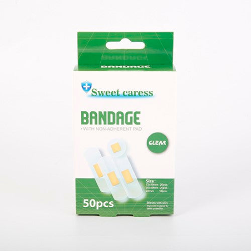 Clear Bandages - 50pcs (12 Packs)