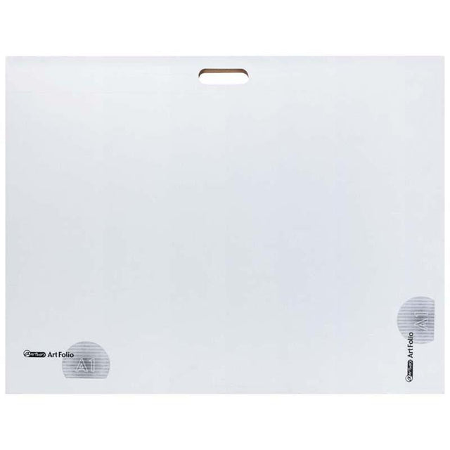 Artworx A1 Cardboard Folio for storing and transporting artwork, featuring a sturdy handle and durable, protective design.