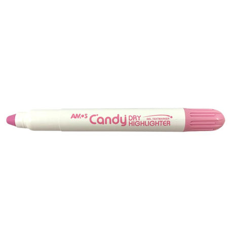 Amos Dry Highlighter in Pastel Milky Pink, smooth application, no bleed, perfect for all paper types including glossy pages.