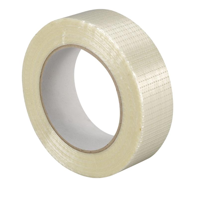 Sellotape 1307 Filament Tape 25mmx50m, strong for securing heavy loads in construction and DIY projects.