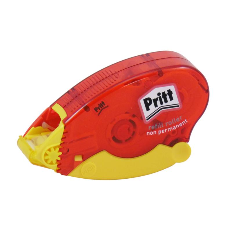 Pritt Glue Roller System Non-Permanent 8.4mmx16m, perfect for precise adhesion in craft projects, refillable and child-safe.