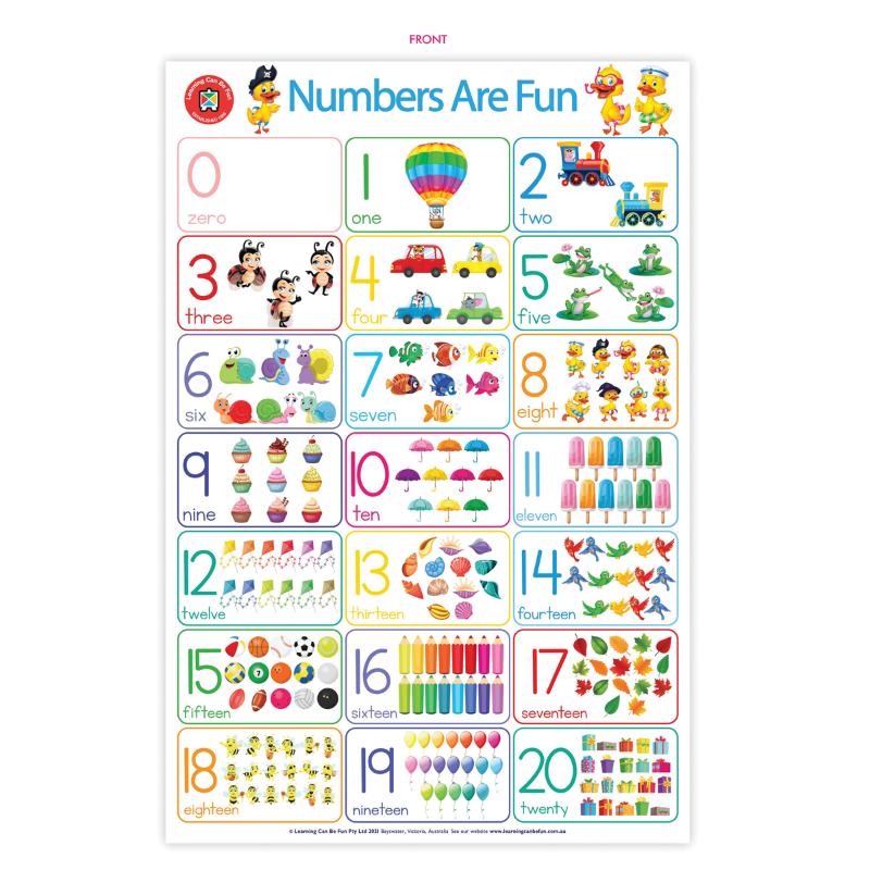 LCBF Wall Chart Numbers Are Fun Poster