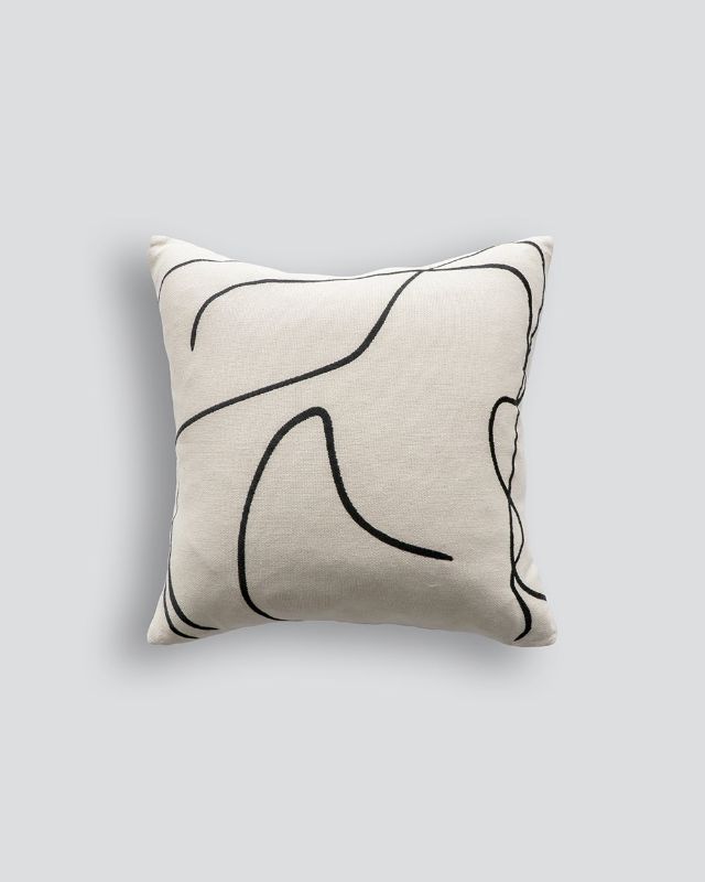Alejandro Cushion - Black 45x45cm - OLLO