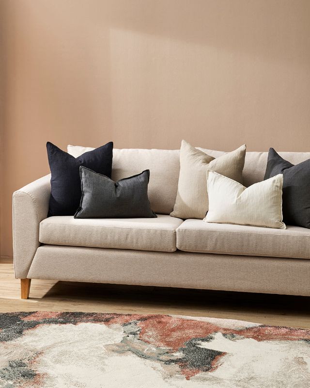 Milano Cushion - Black 55x55cm - OLLO