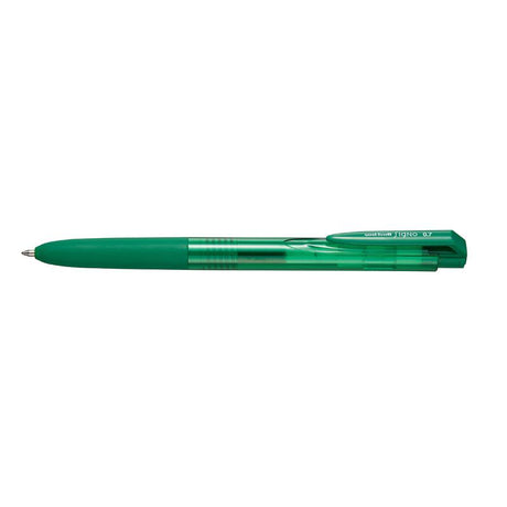 Uni Signo RT1 0.7mm Retractable Green Pen for precision writing, featuring a smooth gel ink and ergonomic grip.