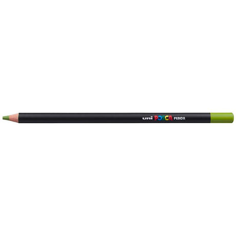 Uni Posca Pencil in Green Tea, featuring vibrant colors and versatile techniques for creative art projects.