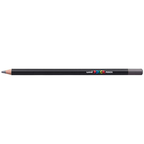 Uni Posca Pencil in Dark Grey, offering vibrant color and smooth performance for artists on various surfaces.