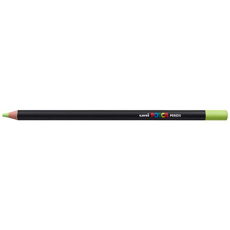 Uni Posca Pencil in Fresh Green, ideal for vivid art, blending, and durability, perfect for all paper types.