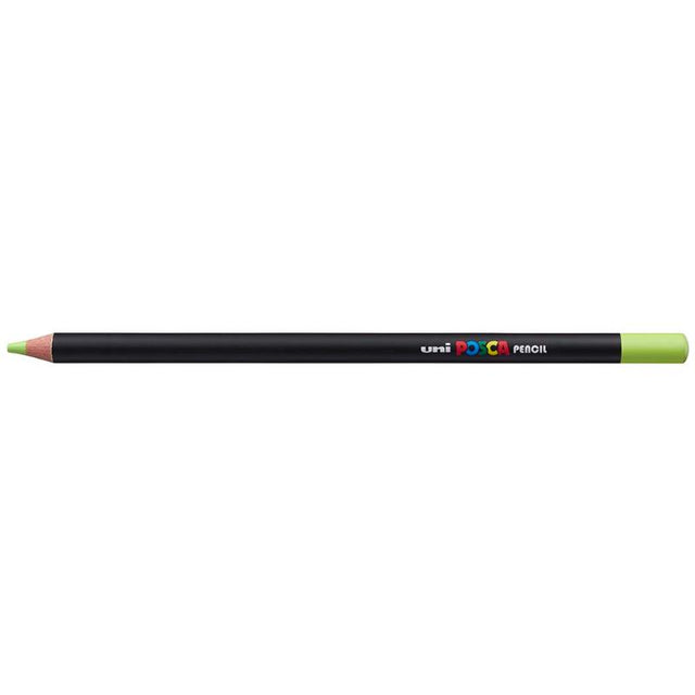 Uni Posca Pencil in Fresh Green, ideal for vivid art, blending, and durability, perfect for all paper types.