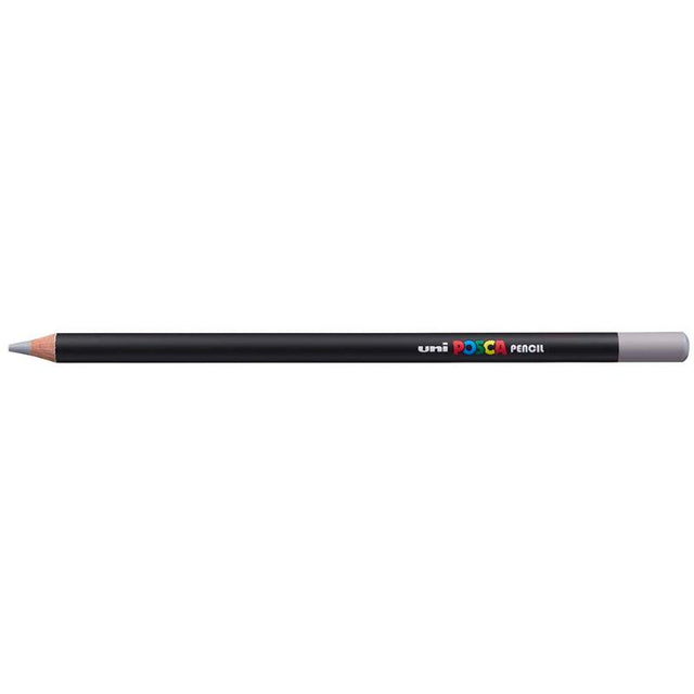 Uni Posca Pencil in Grey: High-quality versatile pencil for vibrant sketches, shading, and blending on any surface.