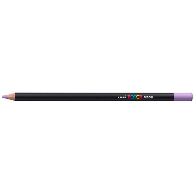 Uni Posca Pencil in Lilac, vibrant color for artists, ideal for blending and mixed media projects.