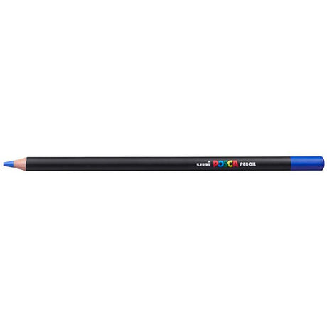 Uni Posca Pencil in Prussian Blue, perfect for vibrant details, blending, and smooth application in art projects.