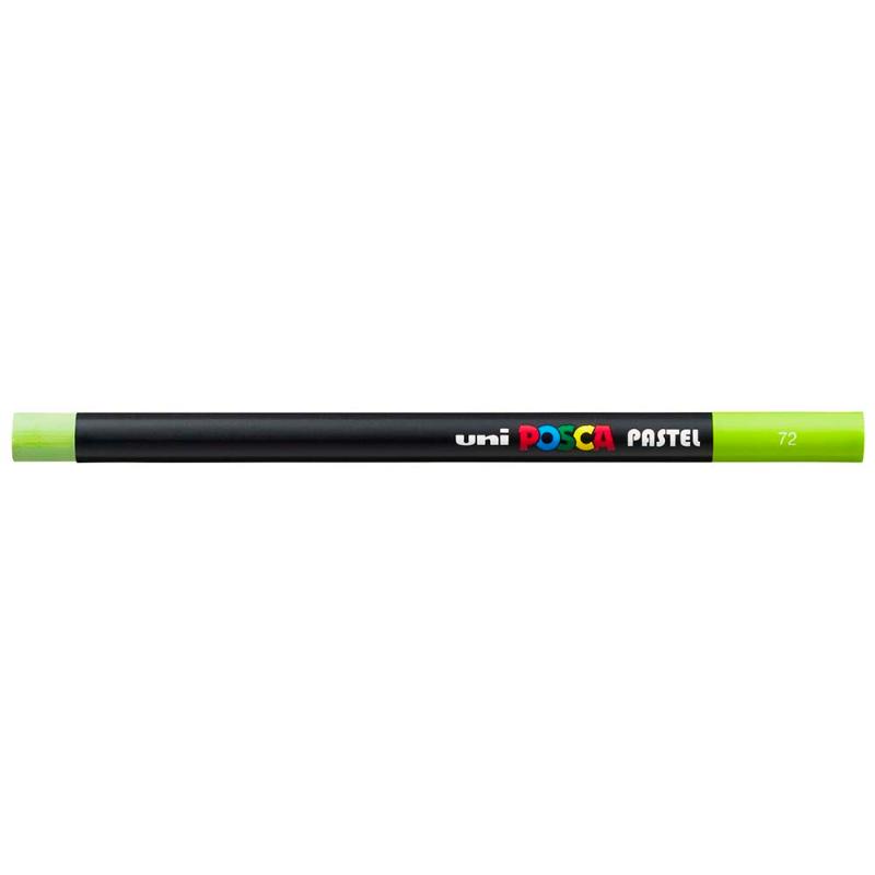 Uni Posca Pastel in vibrant apple green, ideal for artists and crafters, offers smooth application on various surfaces.