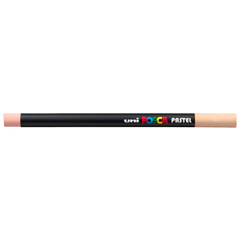 Vibrant Uni Posca Pastel Light Orange stick for artists, ideal for blending, layering, and versatile use on various surfaces.