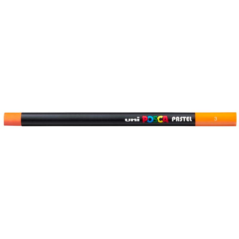 Uni Posca Pastel Bright Yellow marker for vibrant artwork, perfect for blending and layering on multiple surfaces.