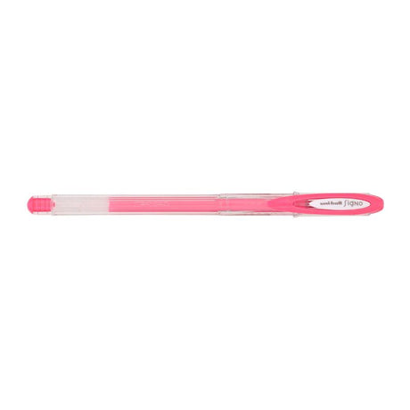 Uni-Ball Signo Angelic 0.7mm capped red gel pen for smooth, vibrant writing and artistic sketches, fade-resistant and waterproof.