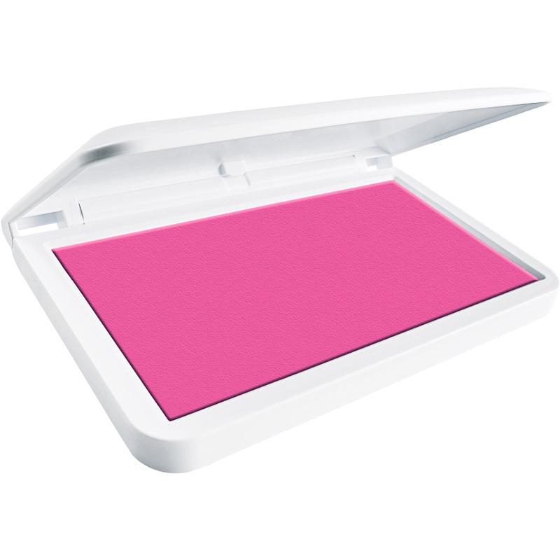 Colop Make 1 Shiny Pink Stamp Pad 90x50mm for vibrant, quick-drying impressions in various crafting projects.