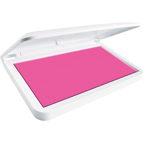 Colop Make 1 Shiny Pink Stamp Pad 90x50mm for vibrant, quick-drying impressions in various crafting projects.