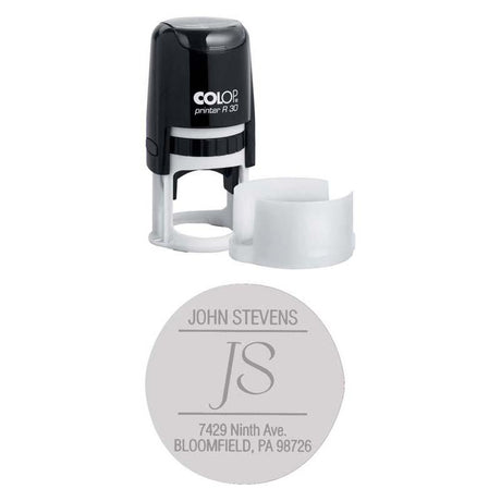 Colop R30 self-inking rubber stamp, 30mm diameter, ideal for home or office, delivers clear, sharp impressions.