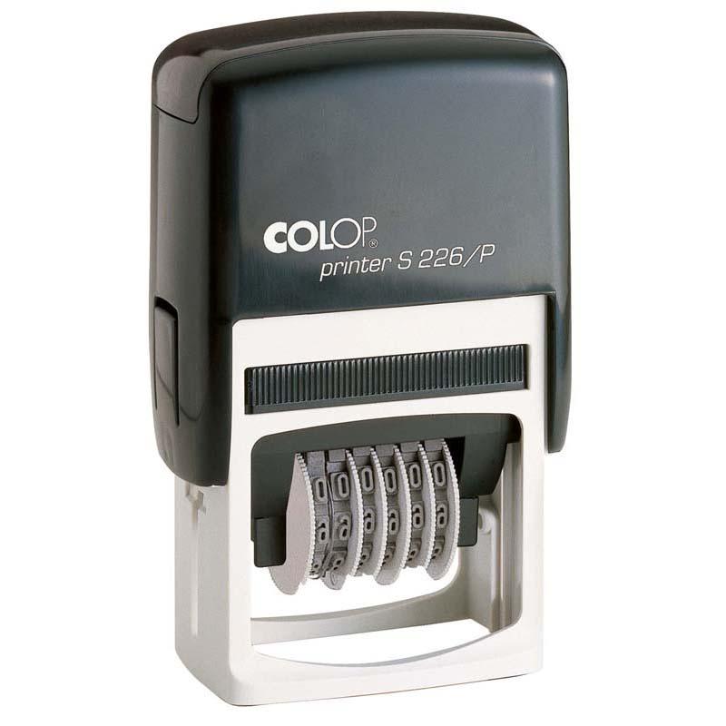 Colop Stamp Numberer S226/P, 10x27mm, for precise stamping in offices and projects, compatible with various ink colors.