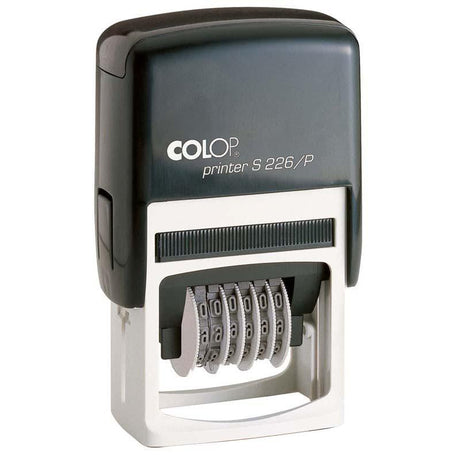 Colop Stamp Numberer S226/P, 10x27mm, for precise stamping in offices and projects, compatible with various ink colors.