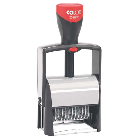 Colop Stamp Numberer 2010/P 30x58mm for clear, professional numbering on invoices and documents.