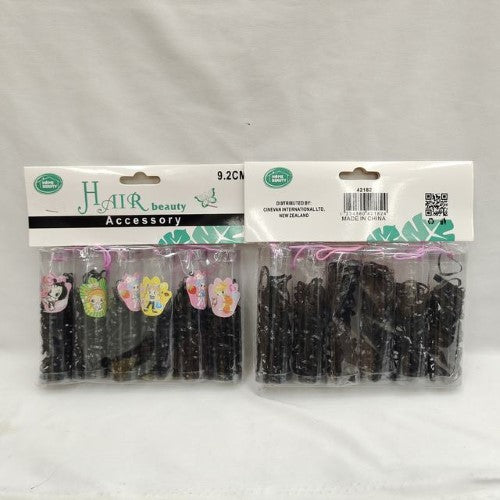 Hair Band - 9.2cm Black (12 Packs)