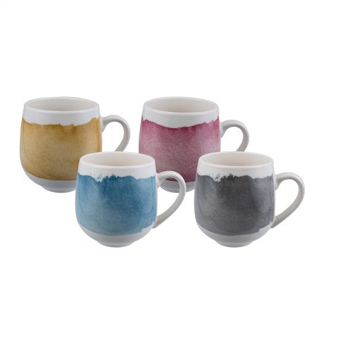 Huggie Mug - Bundanoon Banded Jewels (Set of 4 Asstd)