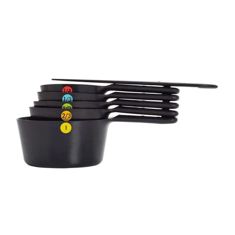 OXO Good Grips Plastic Measuring Cups Black | Set Of 6