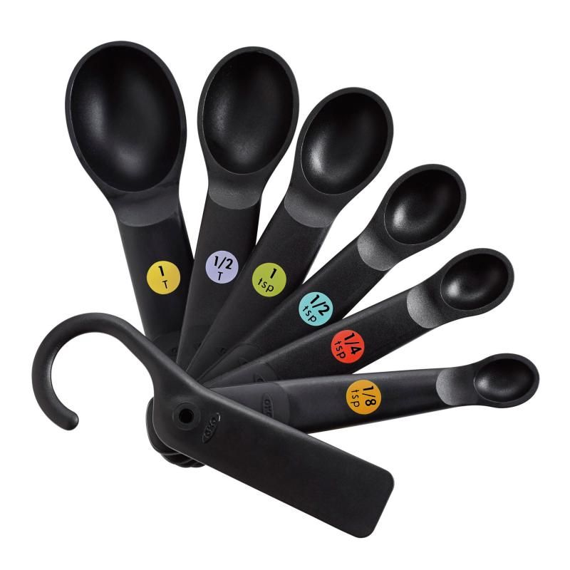 OXO Good Grip 7 Piece Plastic Measuring Spoons | Black