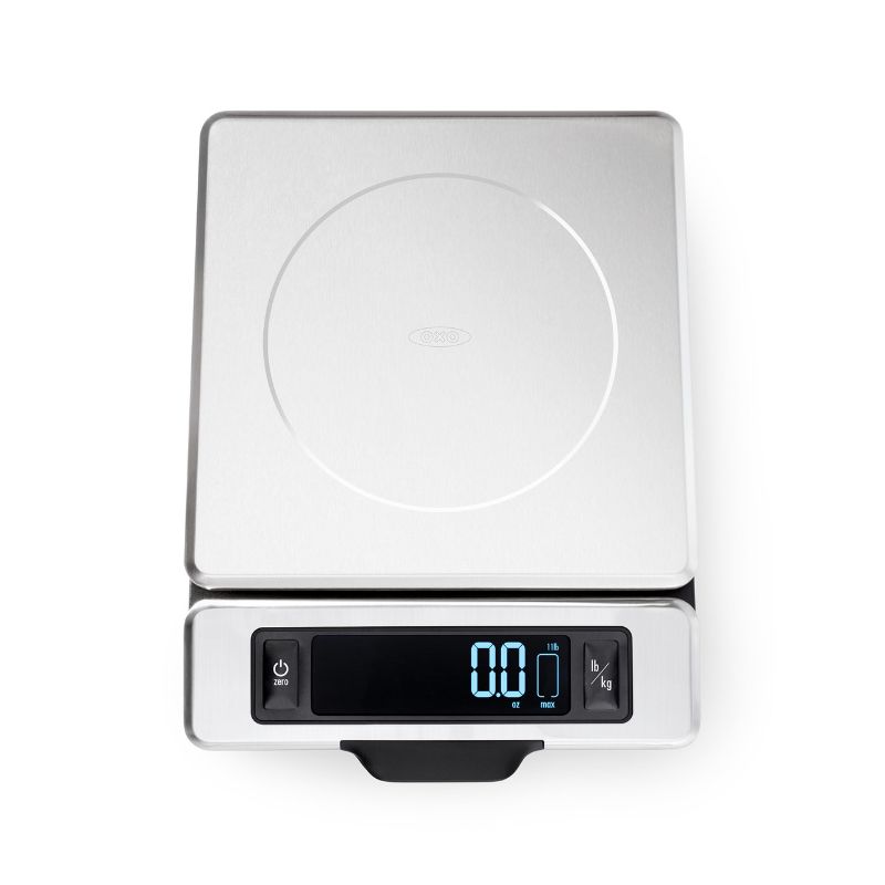 OXO - 11 lb/ 5kg Stainless Steel Food Scale With Pull-Out Display
