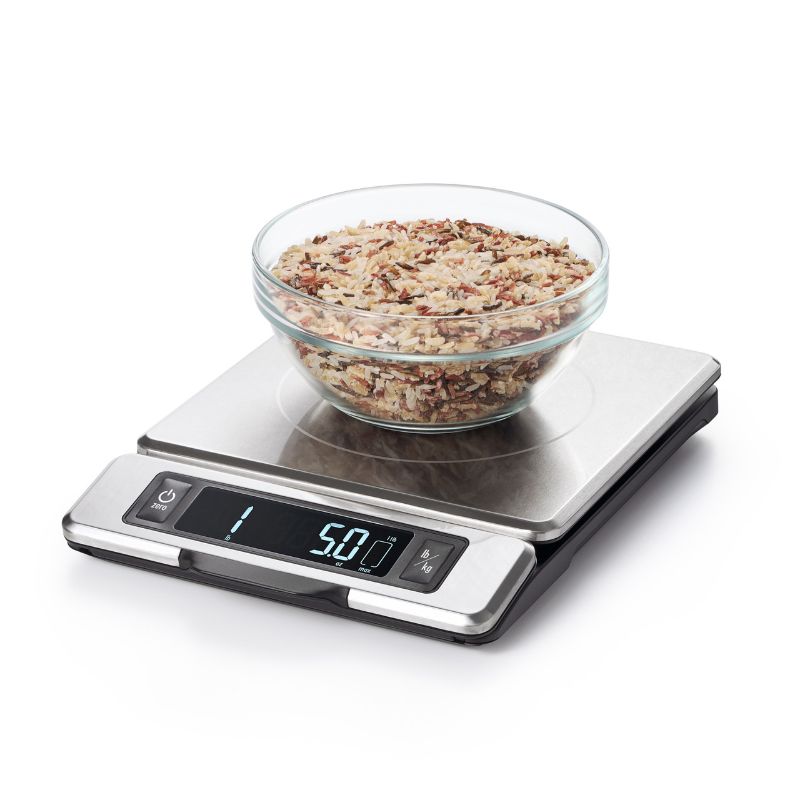 OXO - 11 lb/ 5kg Stainless Steel Food Scale With Pull-Out Display