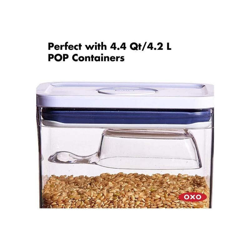 OXO Good Grips Pop Container Half Cup Scoop | Clear