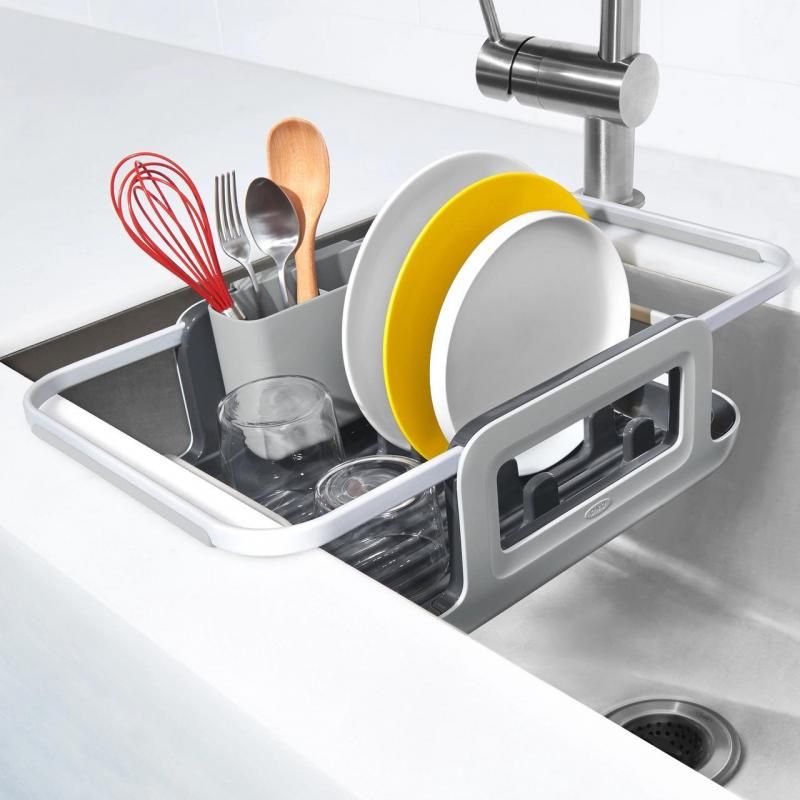 OXO Good Grips Over-The-Sink Aluminium Dish Rack