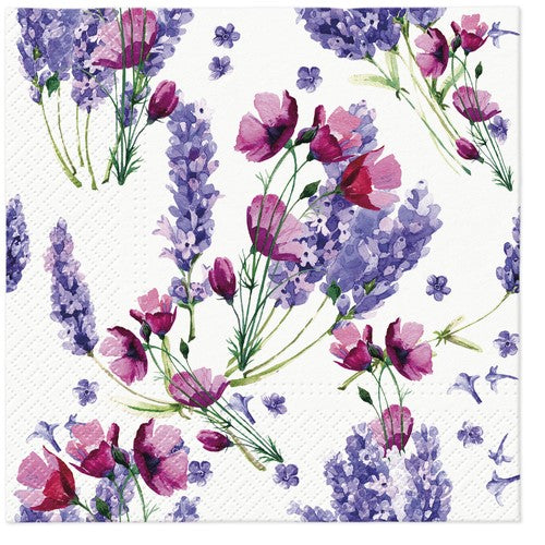 Lunch Napkin - Paw Décor Fragrant Lavender (33cm)