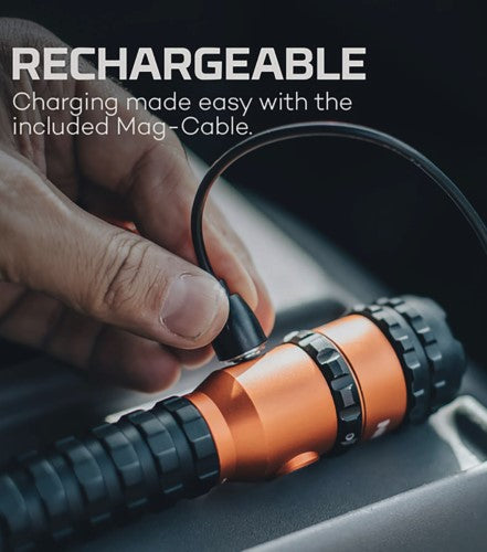 Rechargeable Torch - Nebo Master Series FL750 (Black/Orange)