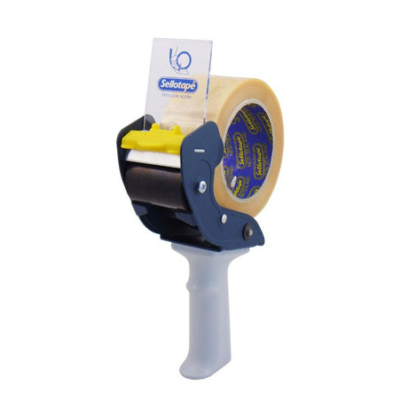 Ergonomic Sellotape 1073 Pistol Grip Tape Dispenser for easy, precise tape application in home and office settings.
