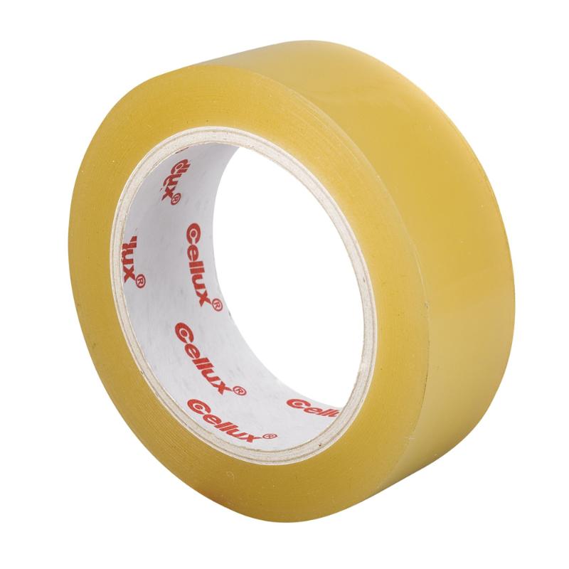 Cellux 0725 clear packaging tape, 36mm x 100m, strong adhesive for secure sealing and professional finishing.