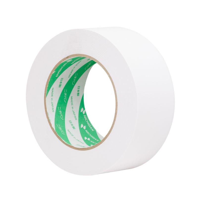 White Sellotape Kraft Paper Tape 50mm x 50m, eco-friendly, strong adhesion for packaging and sealing.