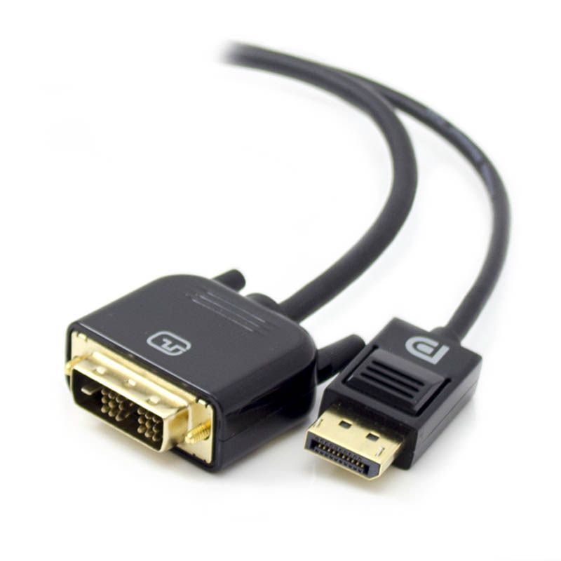 Alogic 3m DisplayPort to DVI cable, male to male, offers high-quality 1080p video output for clear connections to displays.