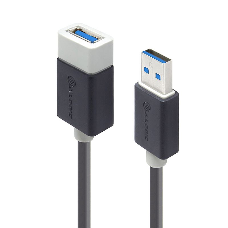 Alogic USB 3.0 Type A Male to Female Extension Cable - 2m for High-Speed Data Transfer