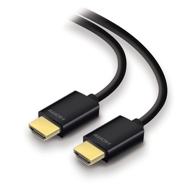 Alogic High Speed 4K HDMI Cable with Ethernet, featuring 24K gold-plated connectors for optimal signal and durability.