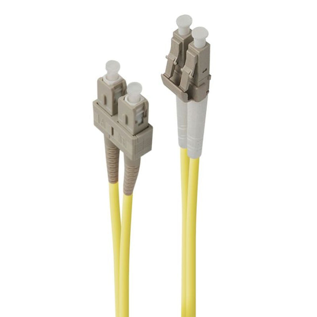 Alogic 3m LSZH Single Mode LC-SC Duplex Fiber Cable for high-speed networks with low signal loss and durable design.