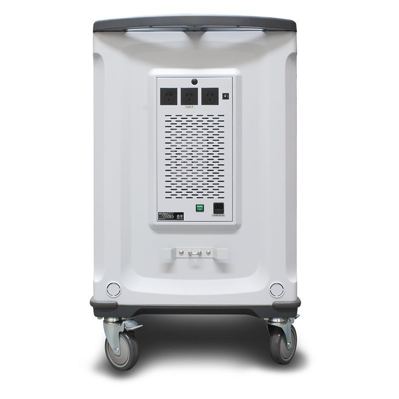 Alogic Smartbox 32 Bay Charging Trolley for laptops and tablets, featuring efficient storage and safety design.