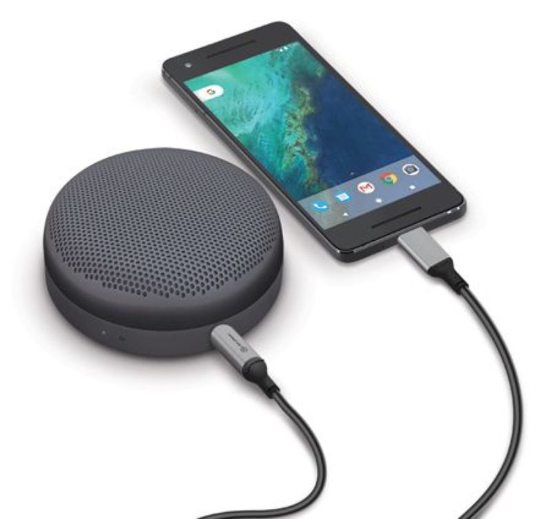 Alogic 1.5m USB-C to 3.5mm audio cable in Space Grey, designed for high-quality sound and seamless device connectivity.