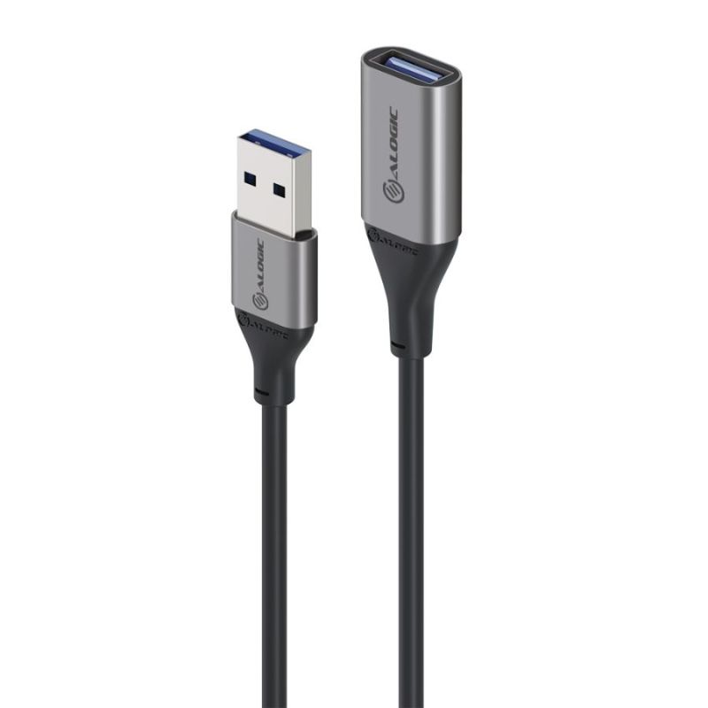 Alogic Ultra USB 3.0 Extension Cable, 5 Gbps, USB-A Male to Female, for reliable data transfer and device connectivity.