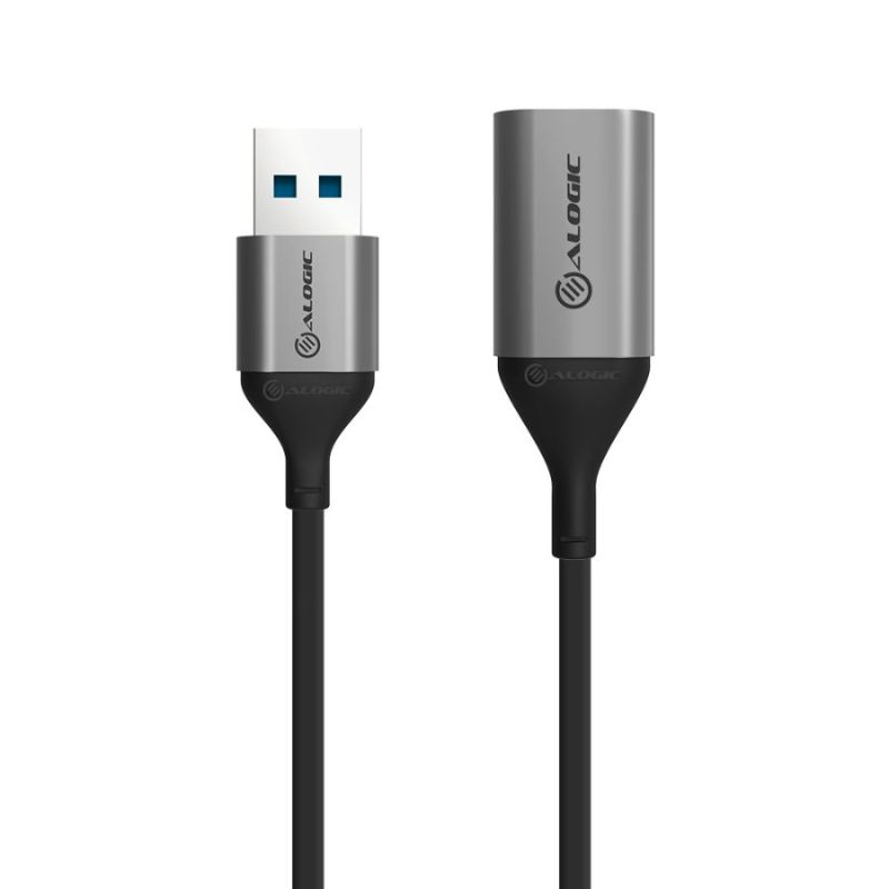 Alogic Ultra USB 3.0 extension cable, USB-A male to female, 5 Gbps for reliable data transfer and extended connectivity.