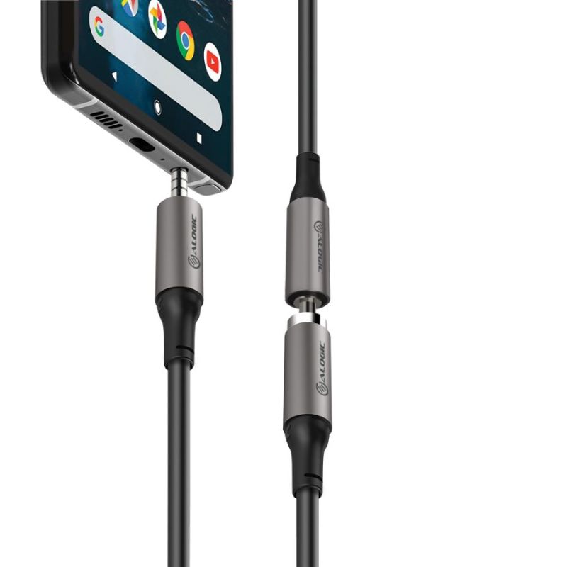 Alogic Ultra 3.5mm Male to Female Audio Cable for high-quality sound transfer, durable design for versatile audio connections.